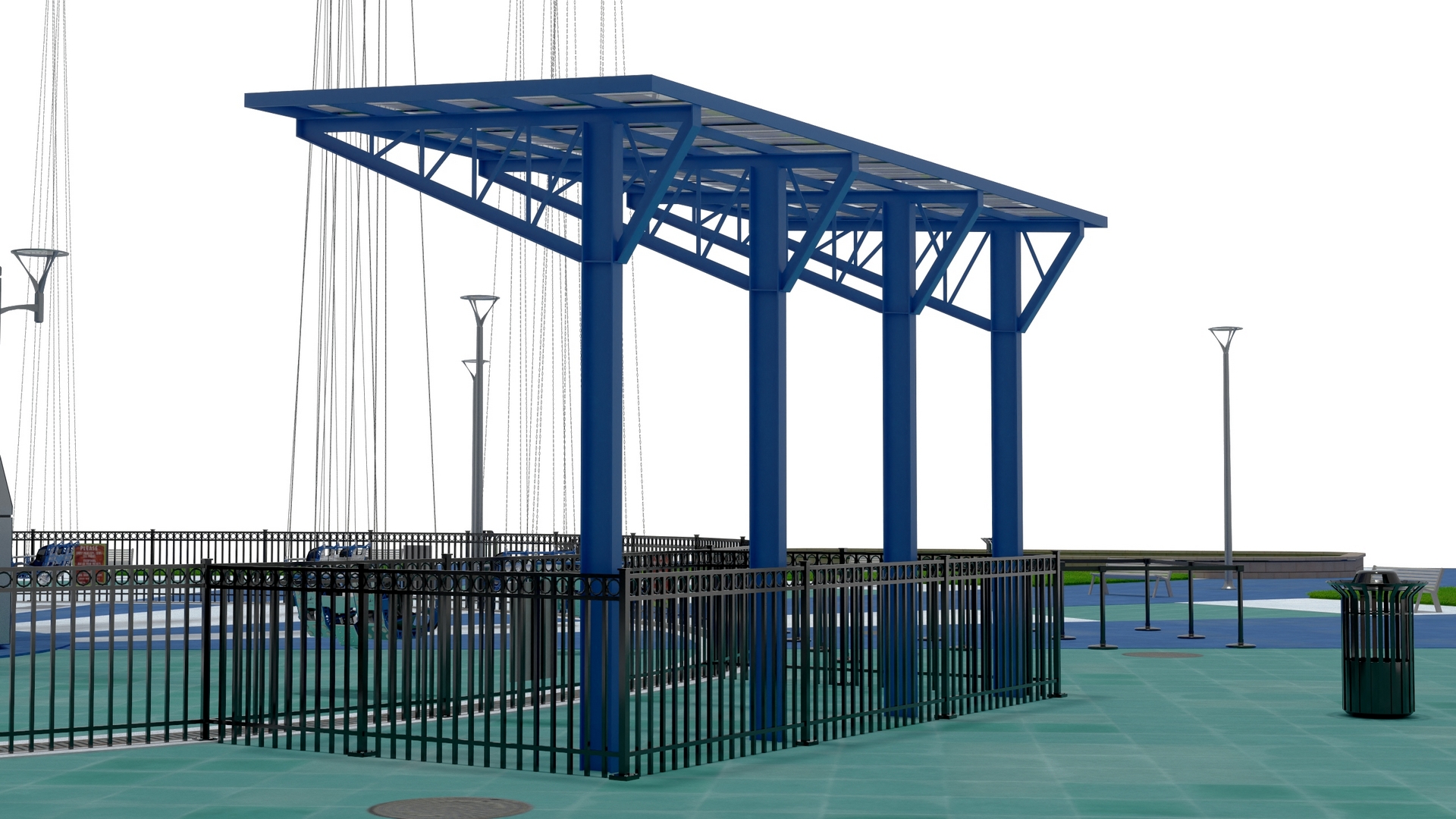 3D model Orlando StarFlyer Attraction Rigged