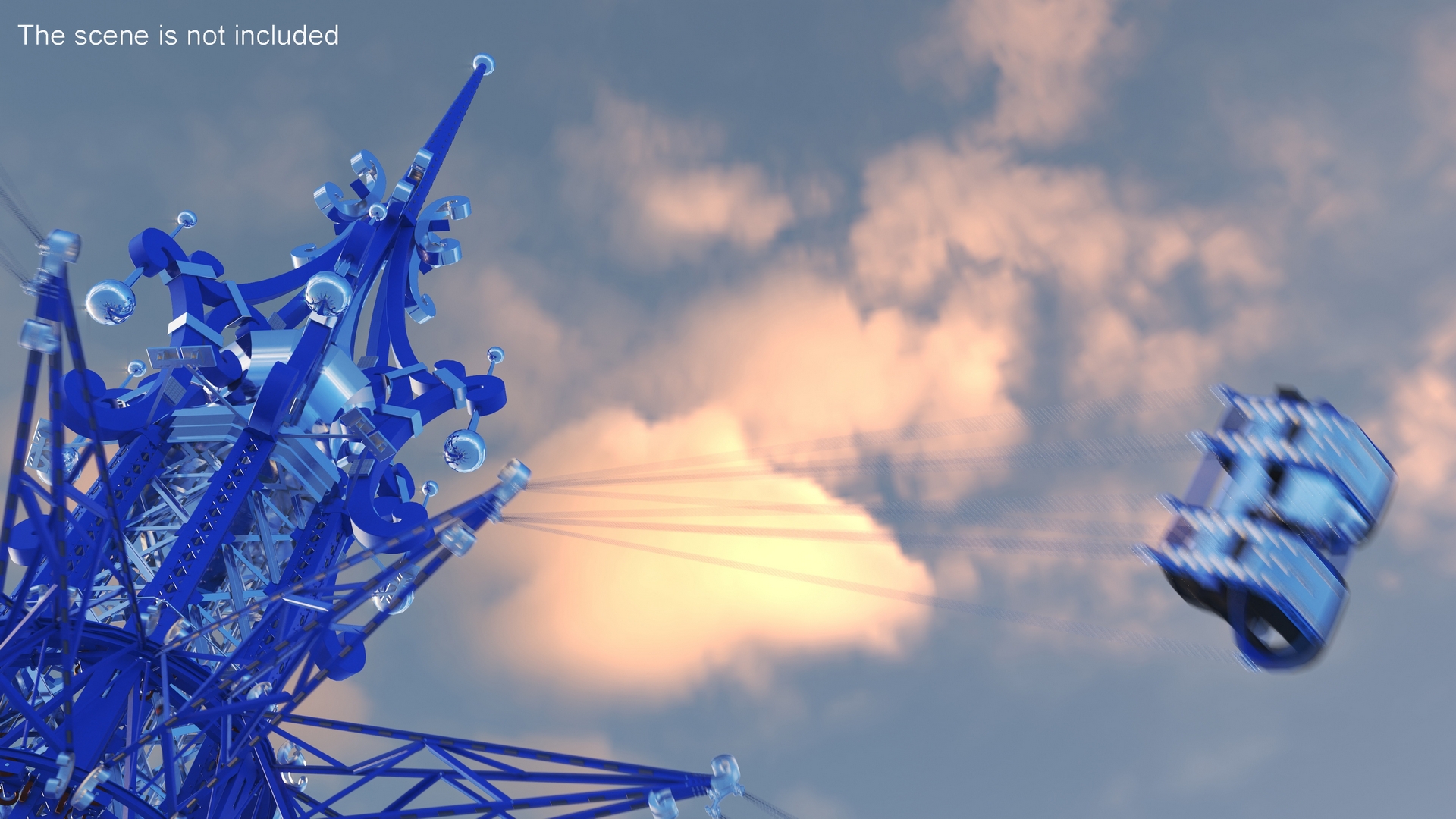 3D model Orlando StarFlyer Attraction Rigged