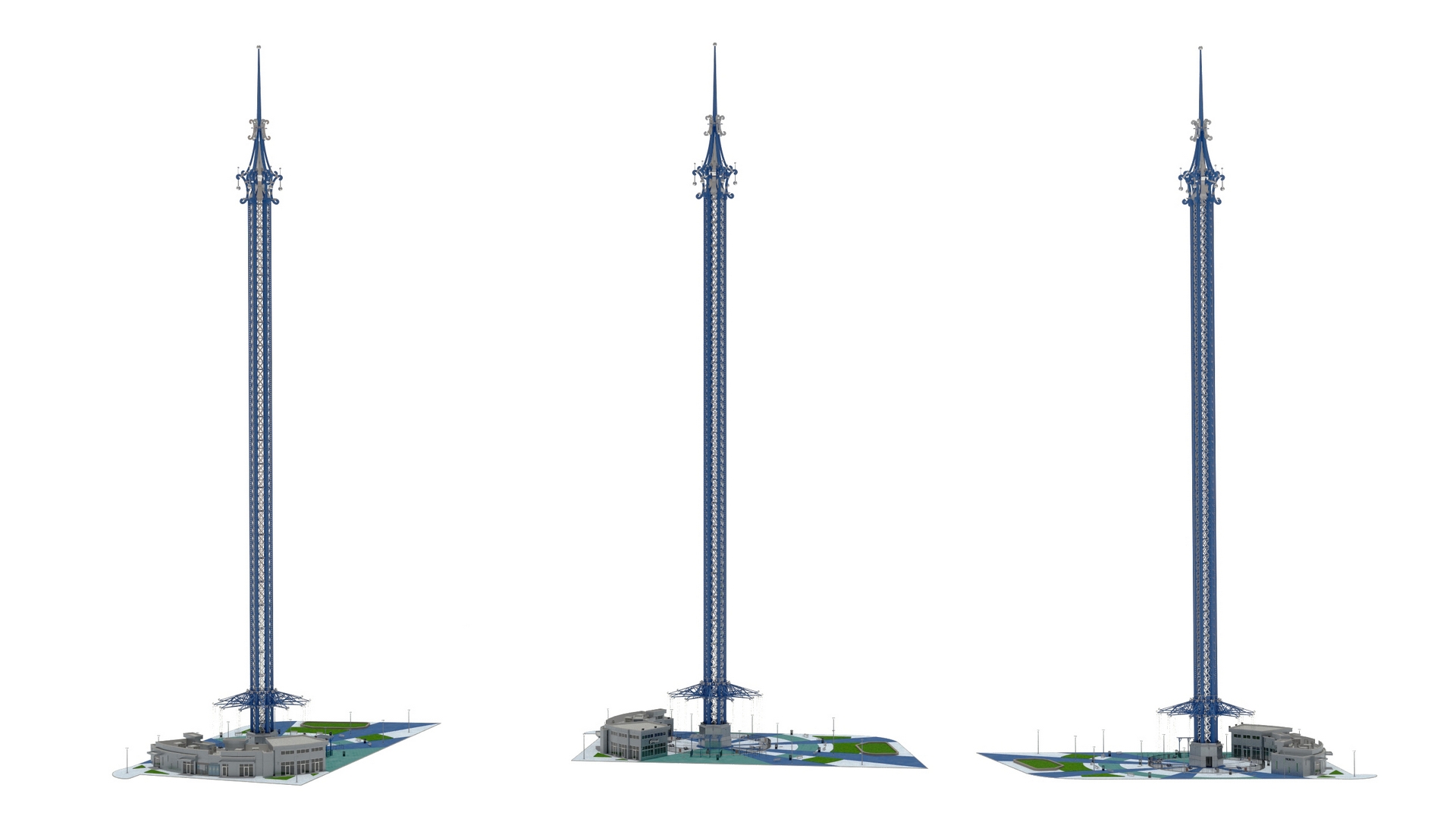 3D model Orlando StarFlyer Attraction Rigged