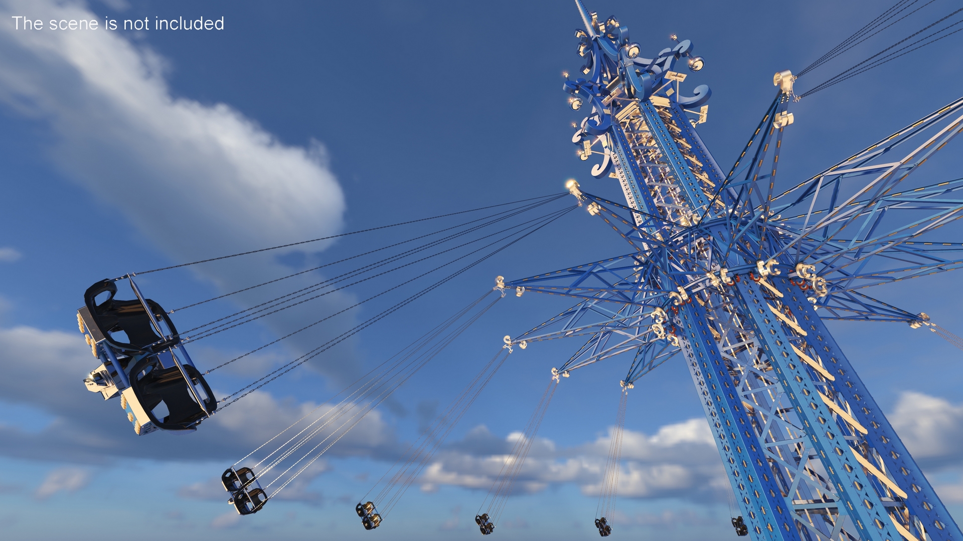 3D model Orlando StarFlyer Attraction Rigged
