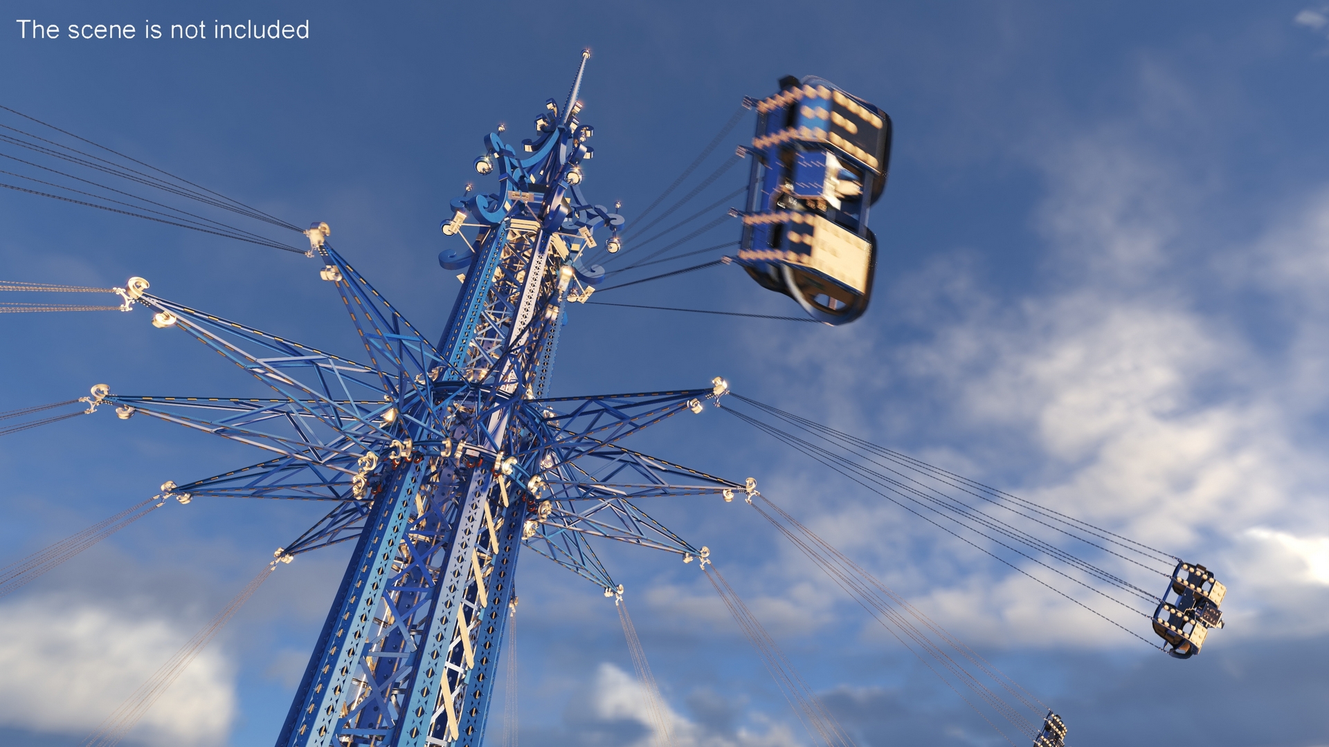 3D model Orlando StarFlyer Attraction Rigged