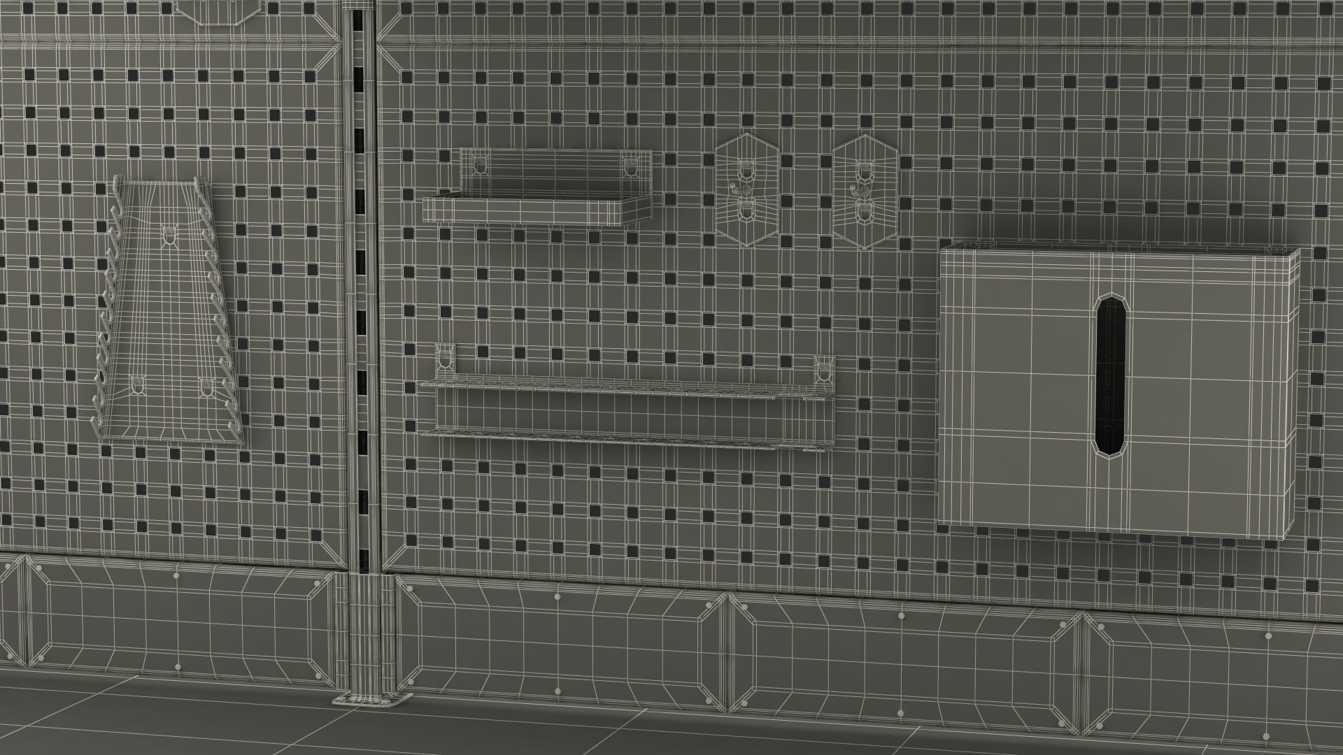 Dikom Multipurpose Workbench with Work Light 3D model