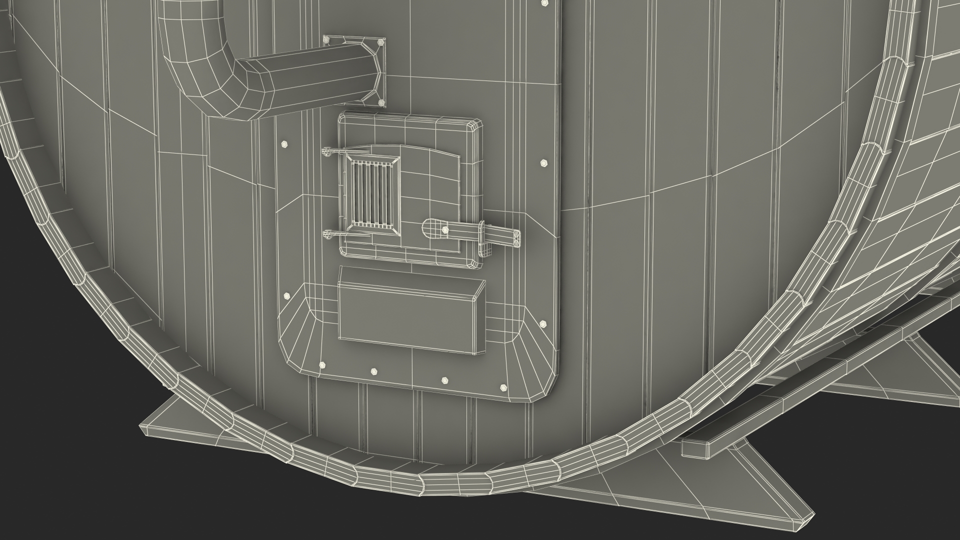 3D Dundalk LeisureCraft Red Cedar Barrel Sauna model