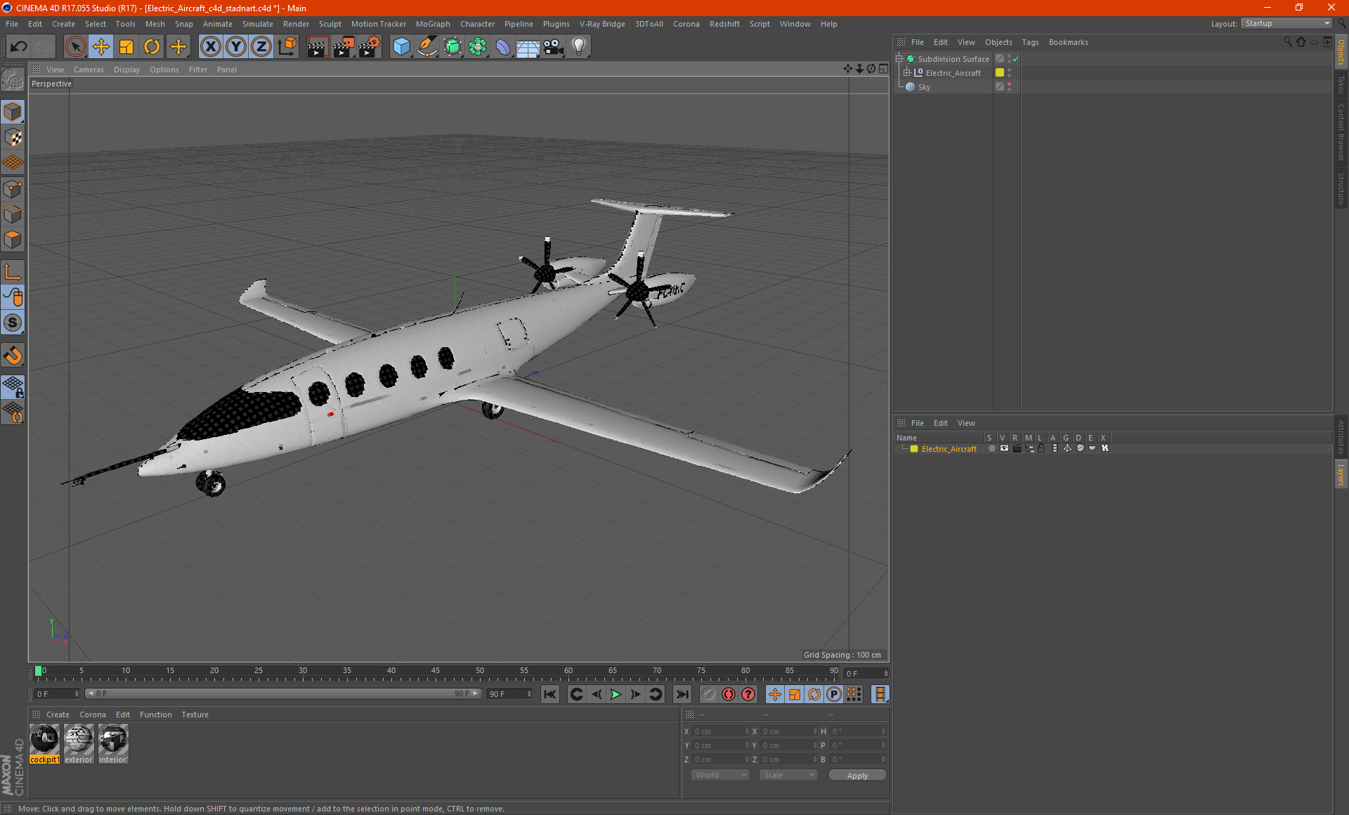 Electric Aircraft 3D