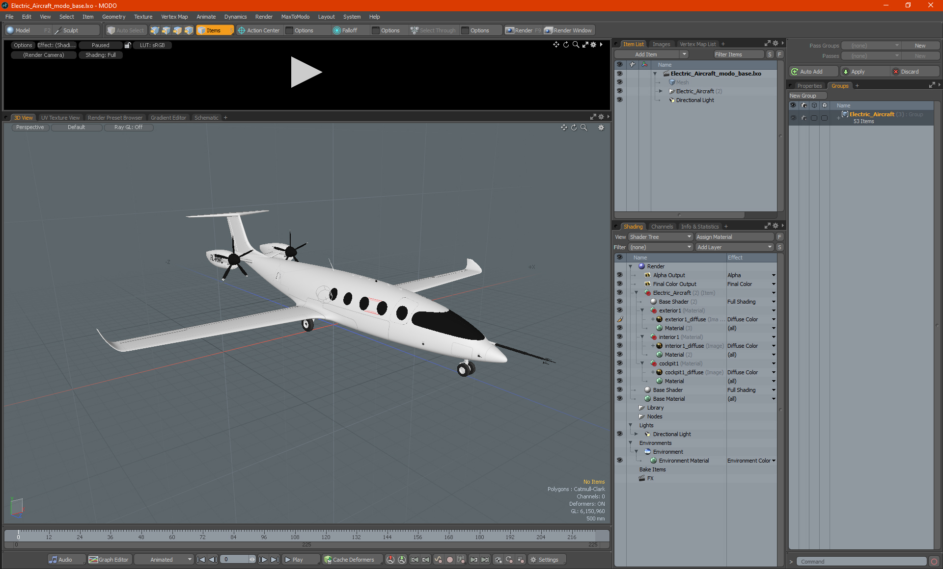 Electric Aircraft 3D