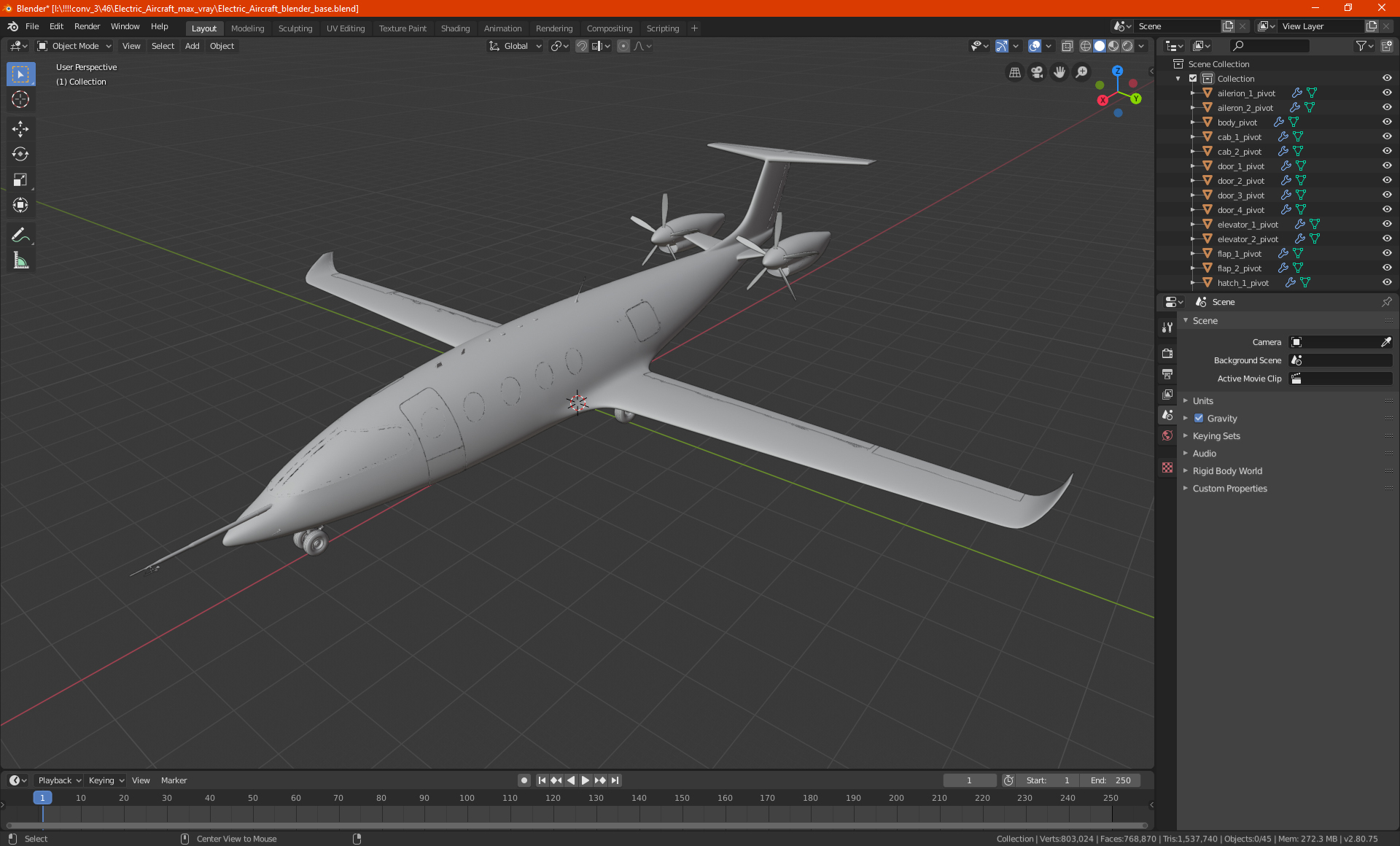 Electric Aircraft 3D
