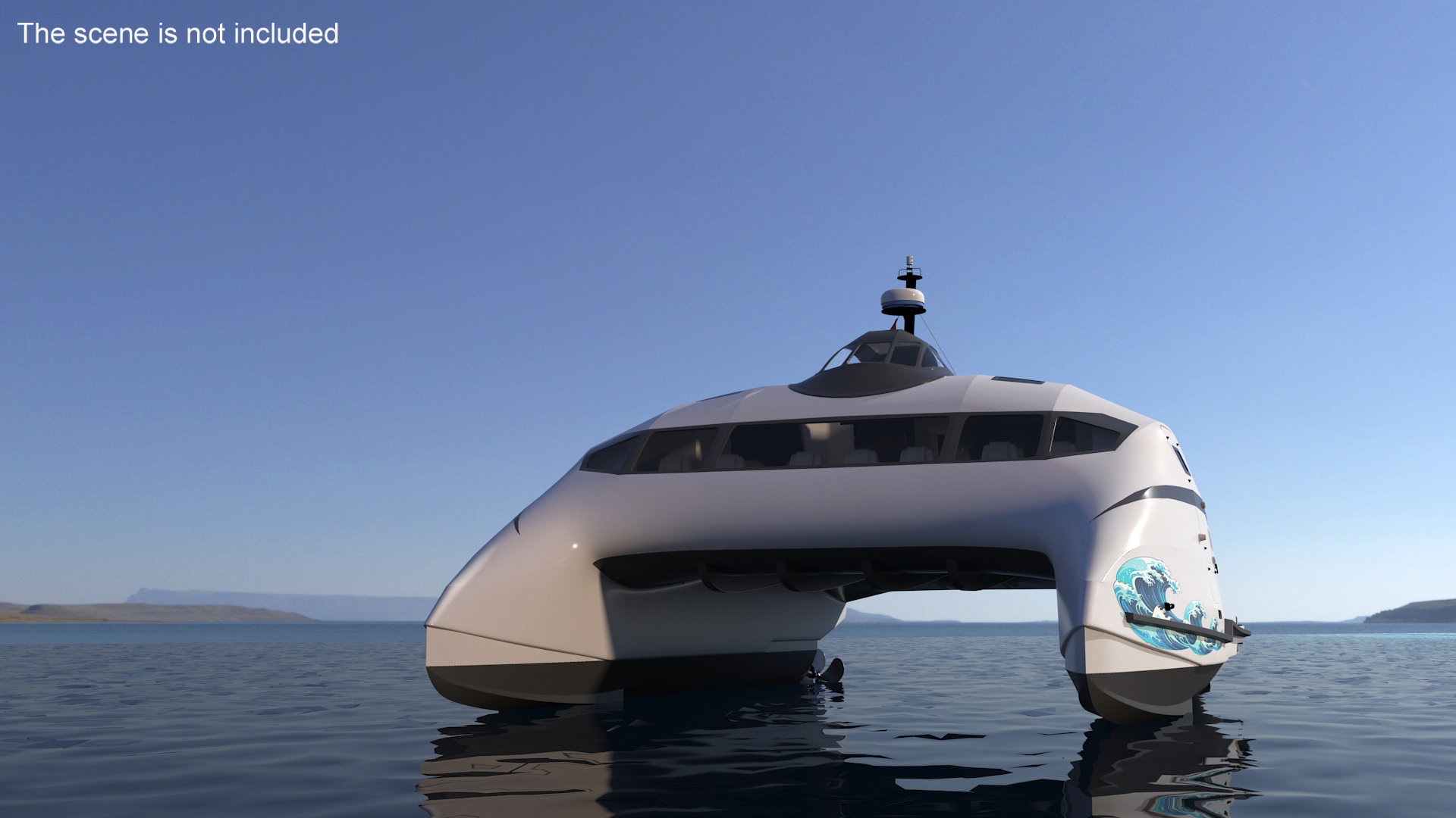 3D High Speed Catamaran Ferry