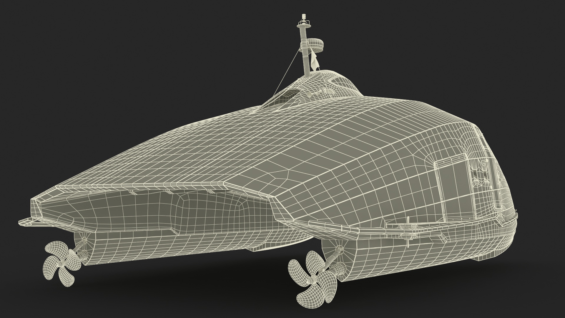 3D High Speed Catamaran Ferry
