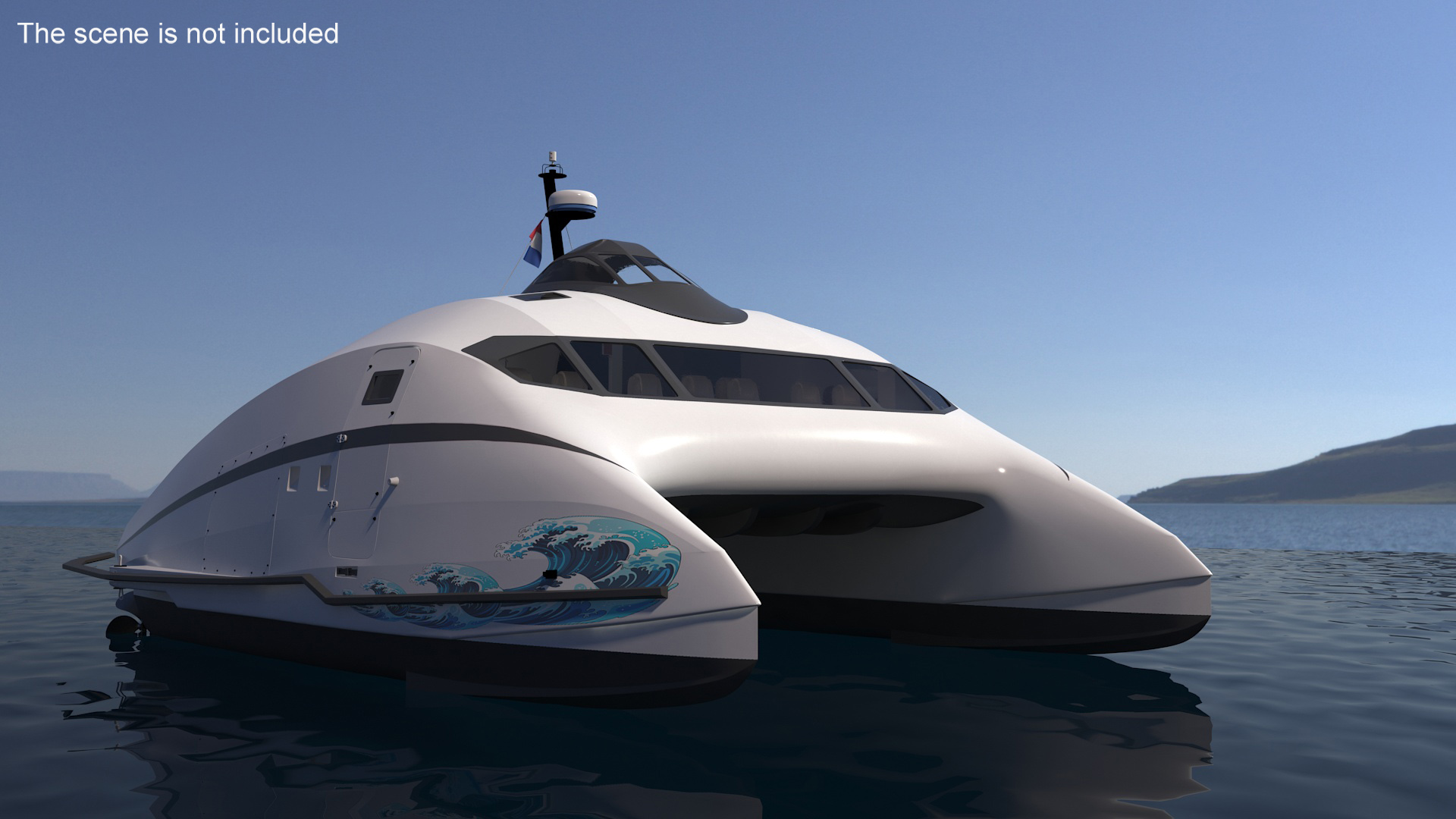 3D High Speed Catamaran Ferry