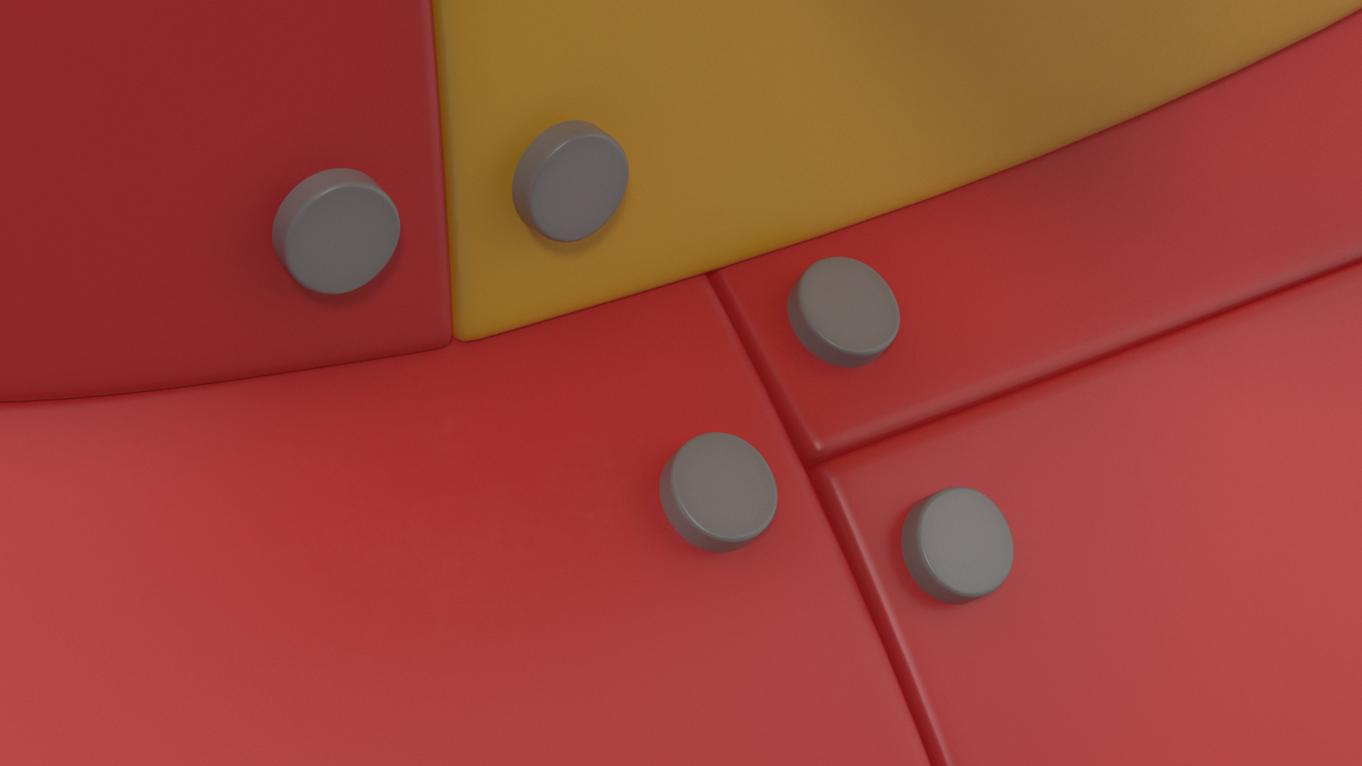 3D Cartoon Submarine Red
