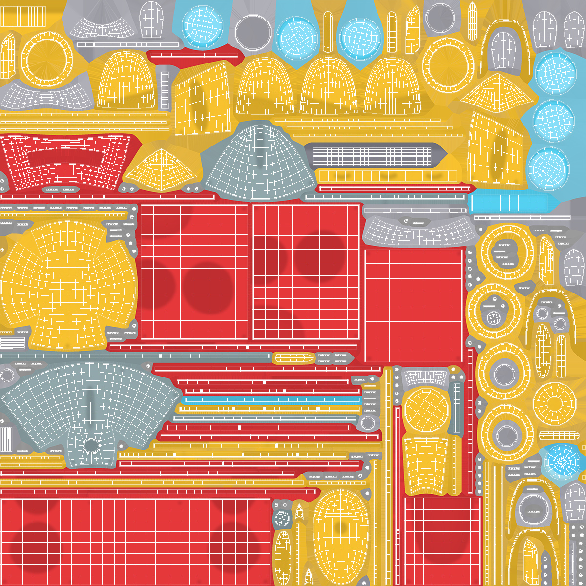 3D Cartoon Submarine Red
