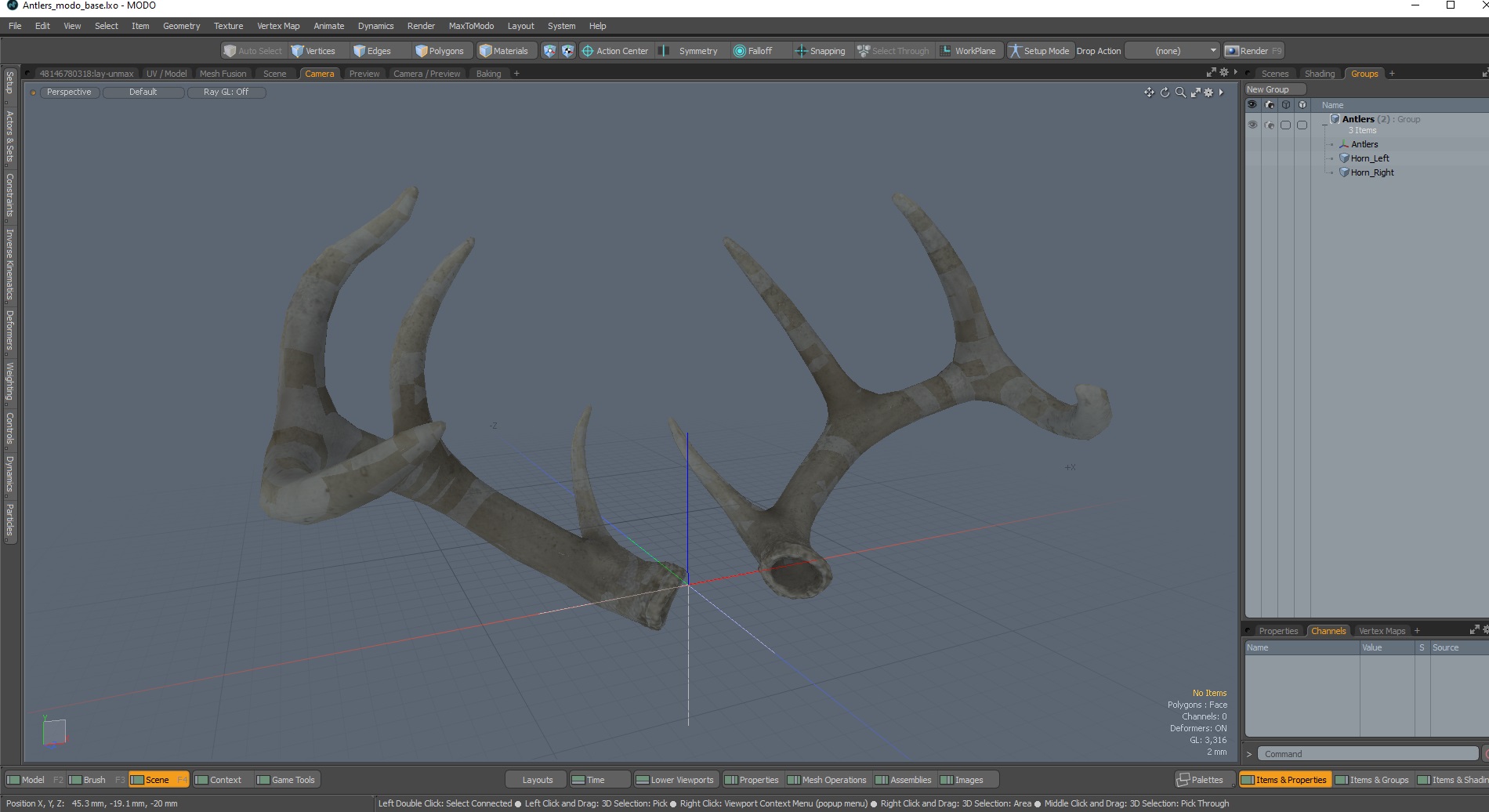 Antlers 3D model