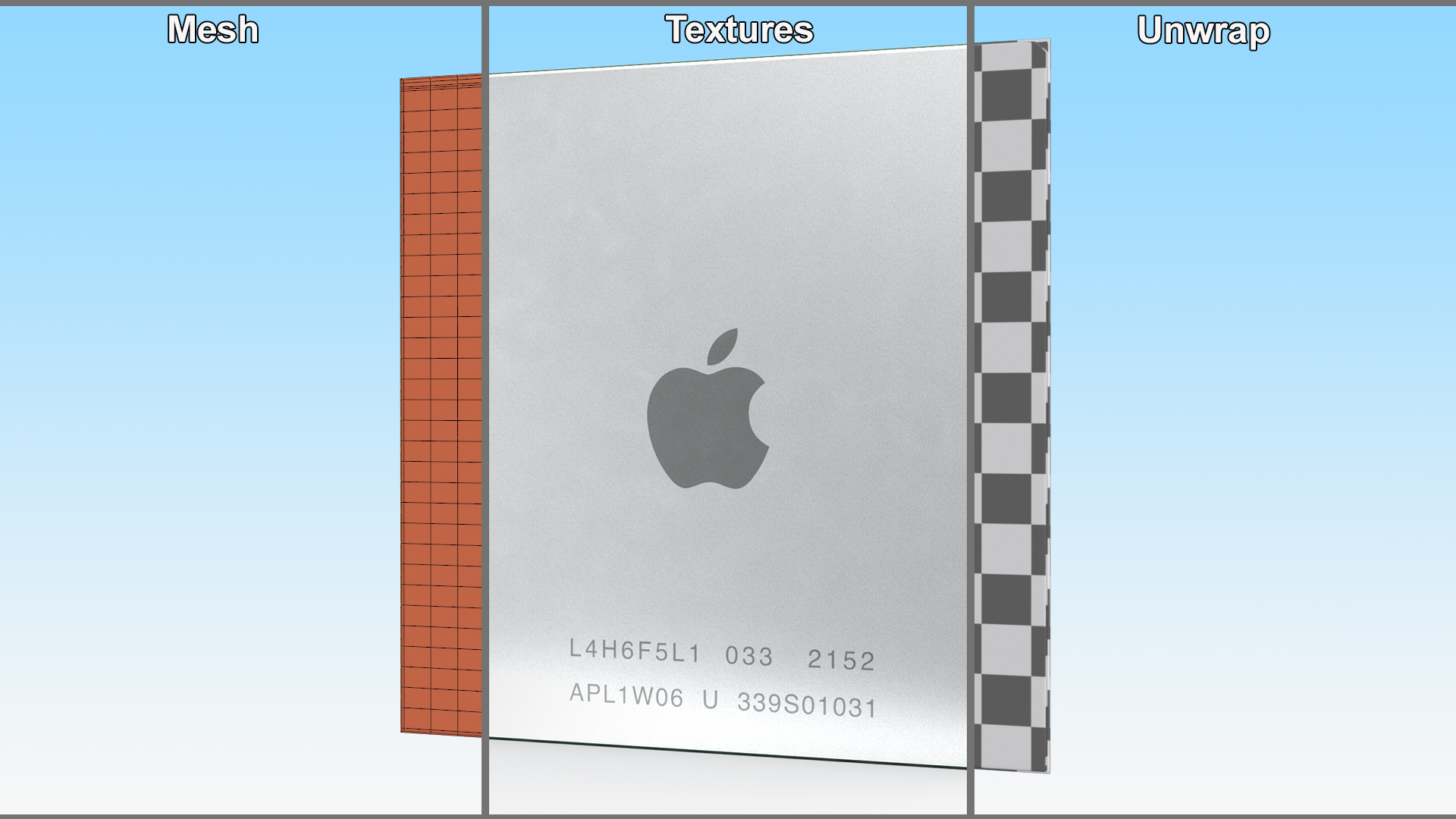 Apple M1 Ultra Chip 3D model