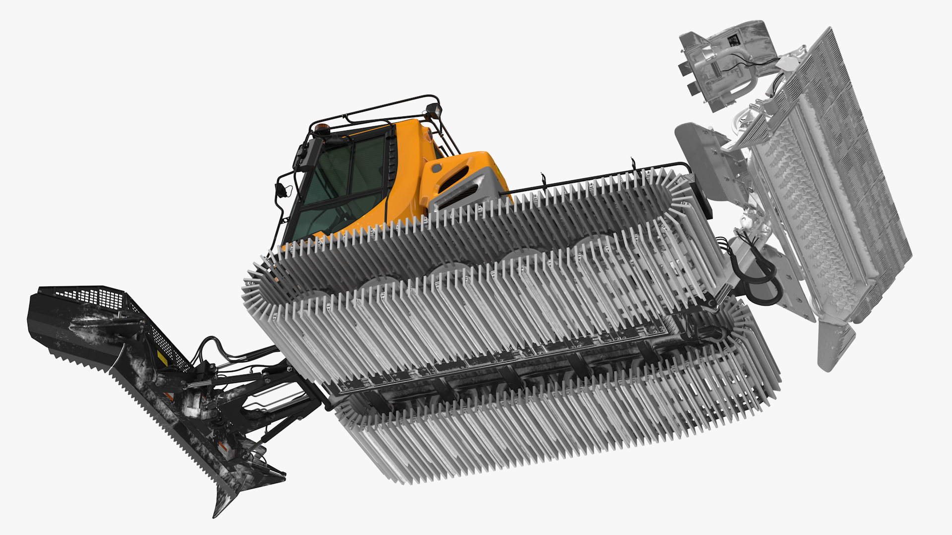 3D Snowy Groomer Generic Rigged model