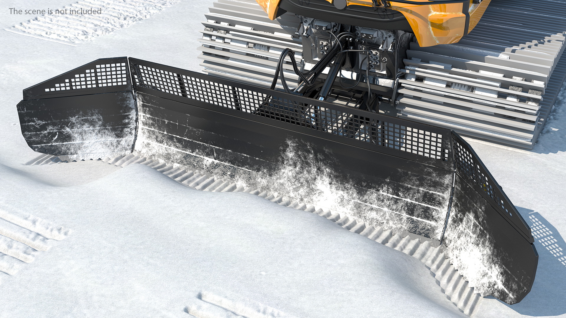 3D Snowy Groomer Generic Rigged model