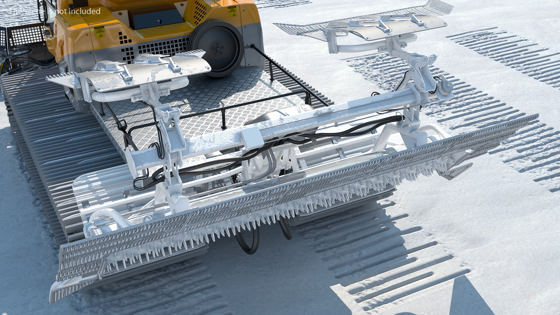 3D Snowy Groomer Generic Rigged model