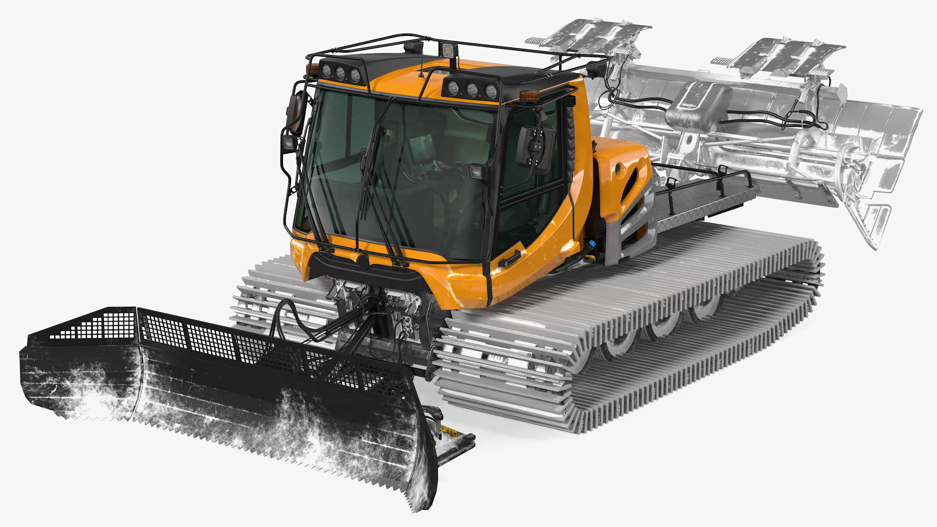 3D Snowy Groomer Generic Rigged model