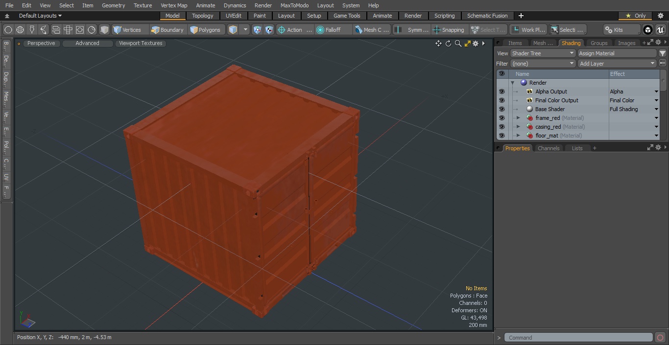 8ft Shipping Container 3D