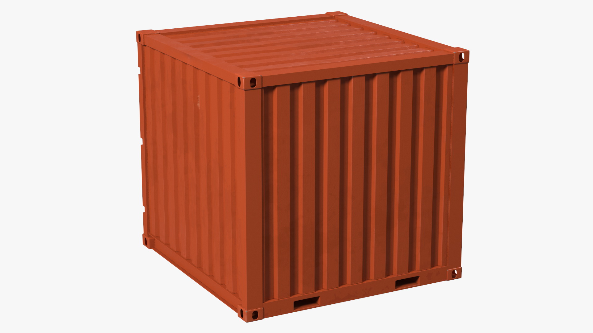 8ft Shipping Container 3D
