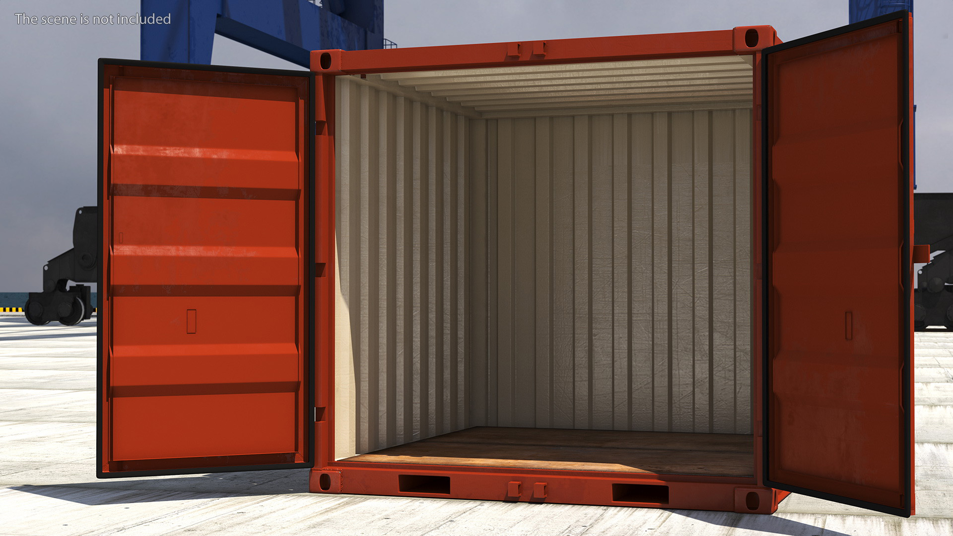8ft Shipping Container 3D