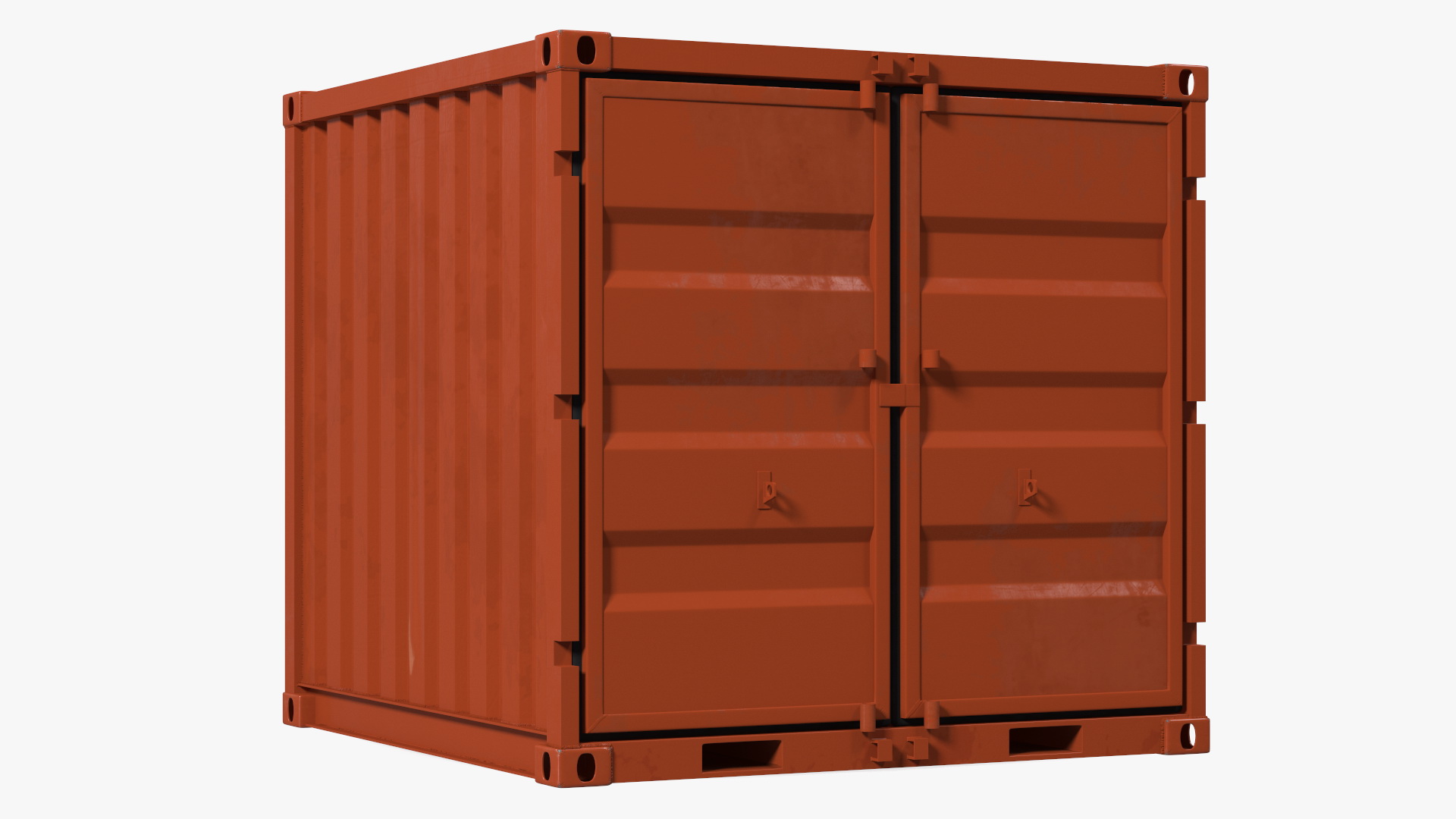8ft Shipping Container 3D