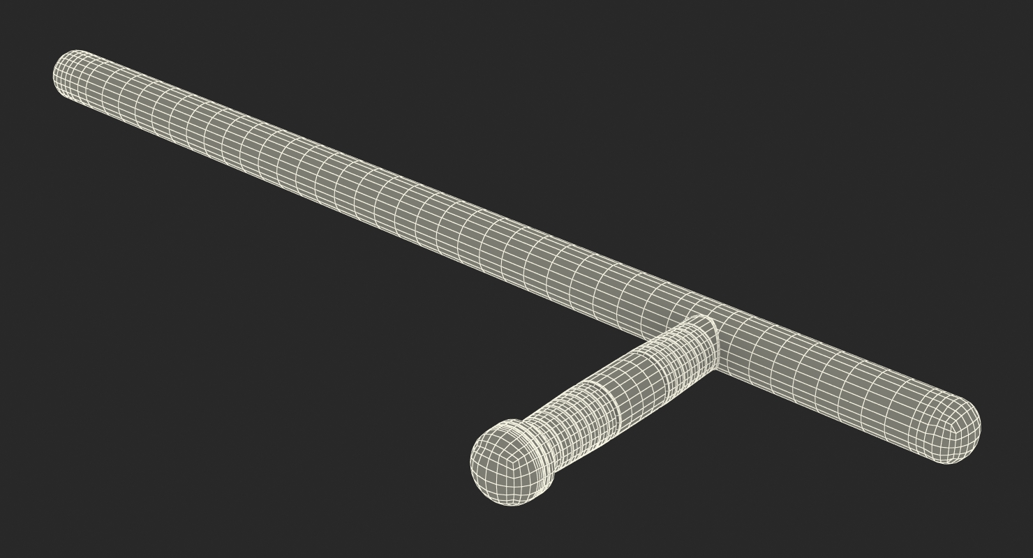 Police Side Handle Baton 3D model