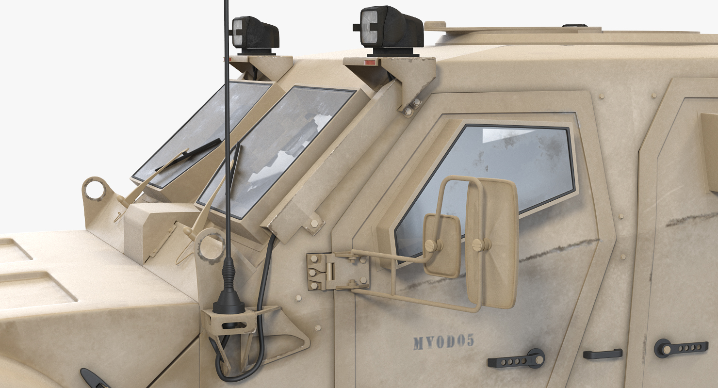 3D Oshkosh M ATV Medical Vehicle Rigged