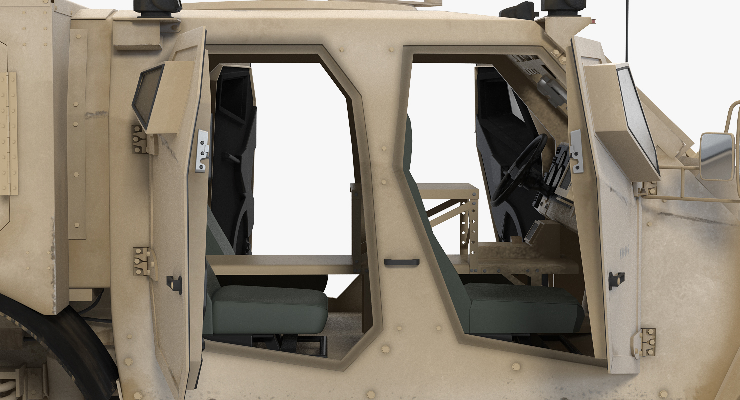 3D Oshkosh M ATV Medical Vehicle Rigged