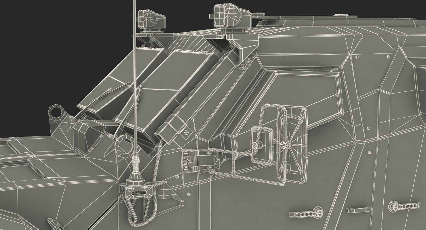 3D Oshkosh M ATV Medical Vehicle Rigged
