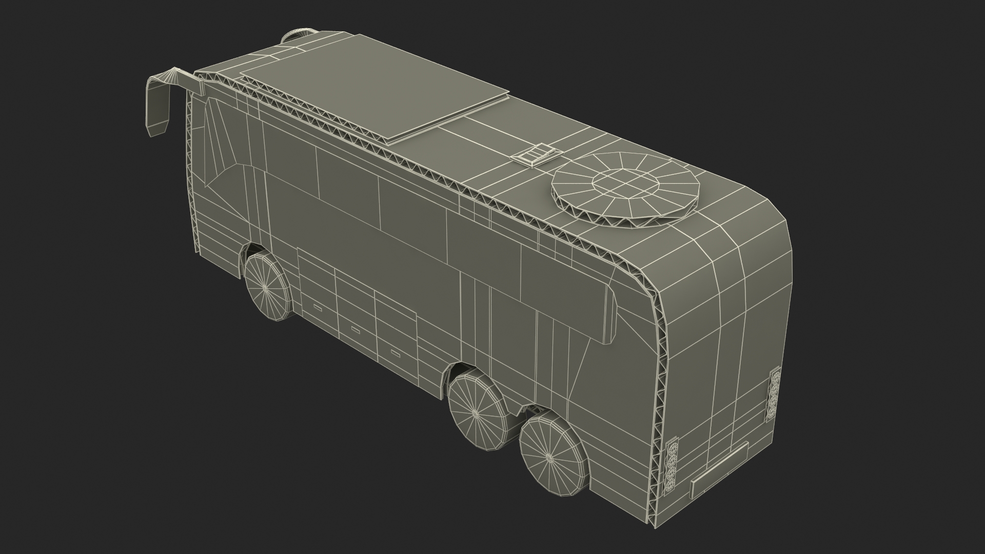 Cardboard Toy Bus 3D