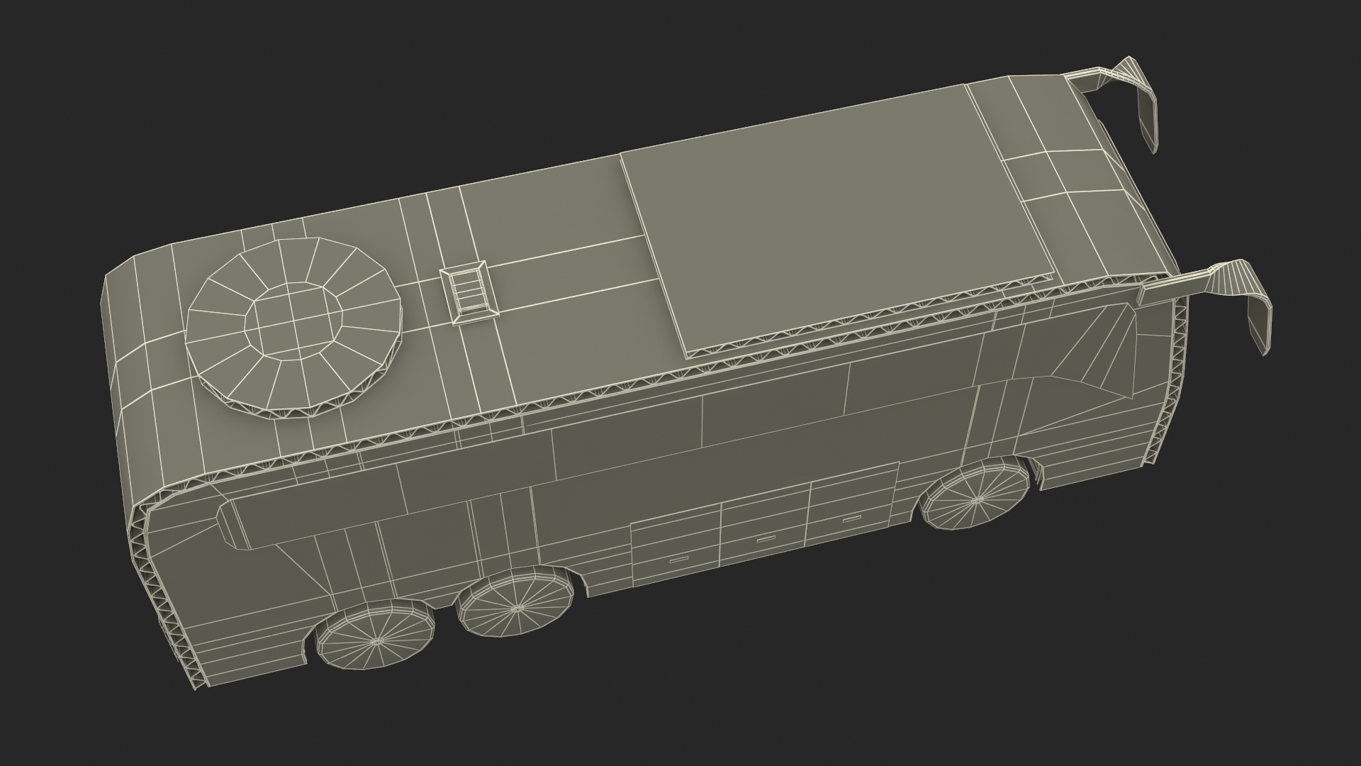 Cardboard Toy Bus 3D