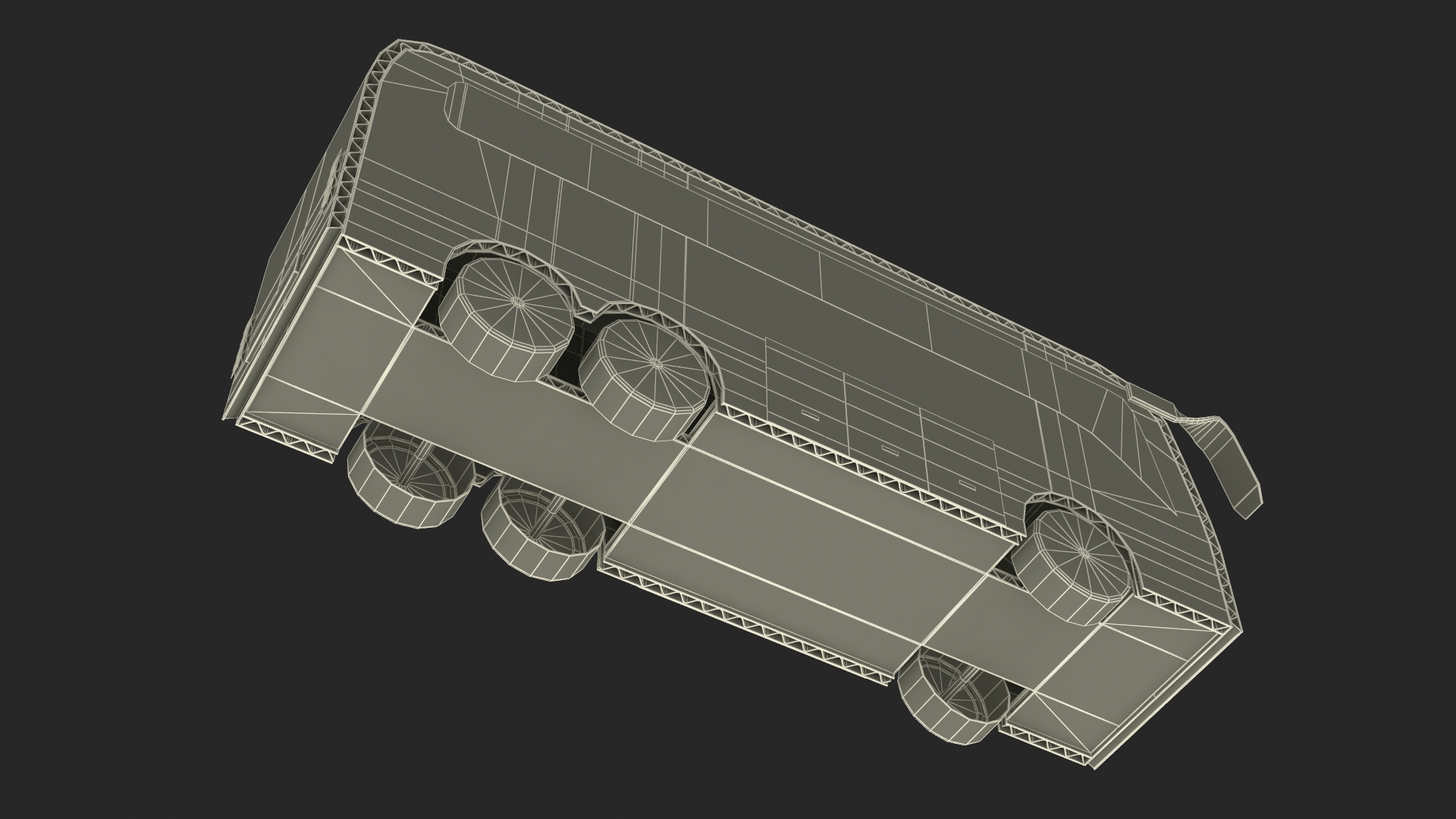 Cardboard Toy Bus 3D