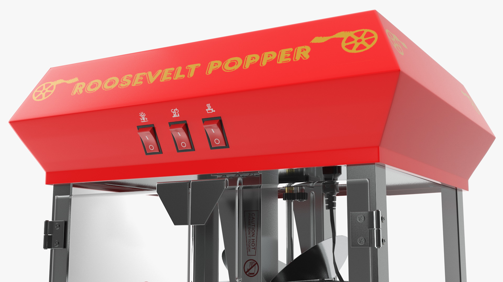 3D Great Northern Carnival Popcorn Popper Cart model