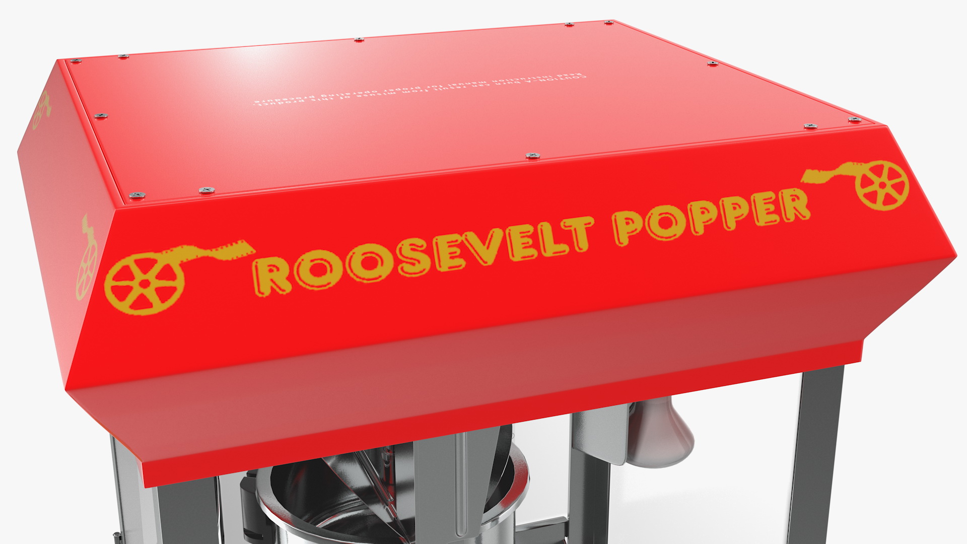 3D Great Northern Carnival Popcorn Popper Cart model
