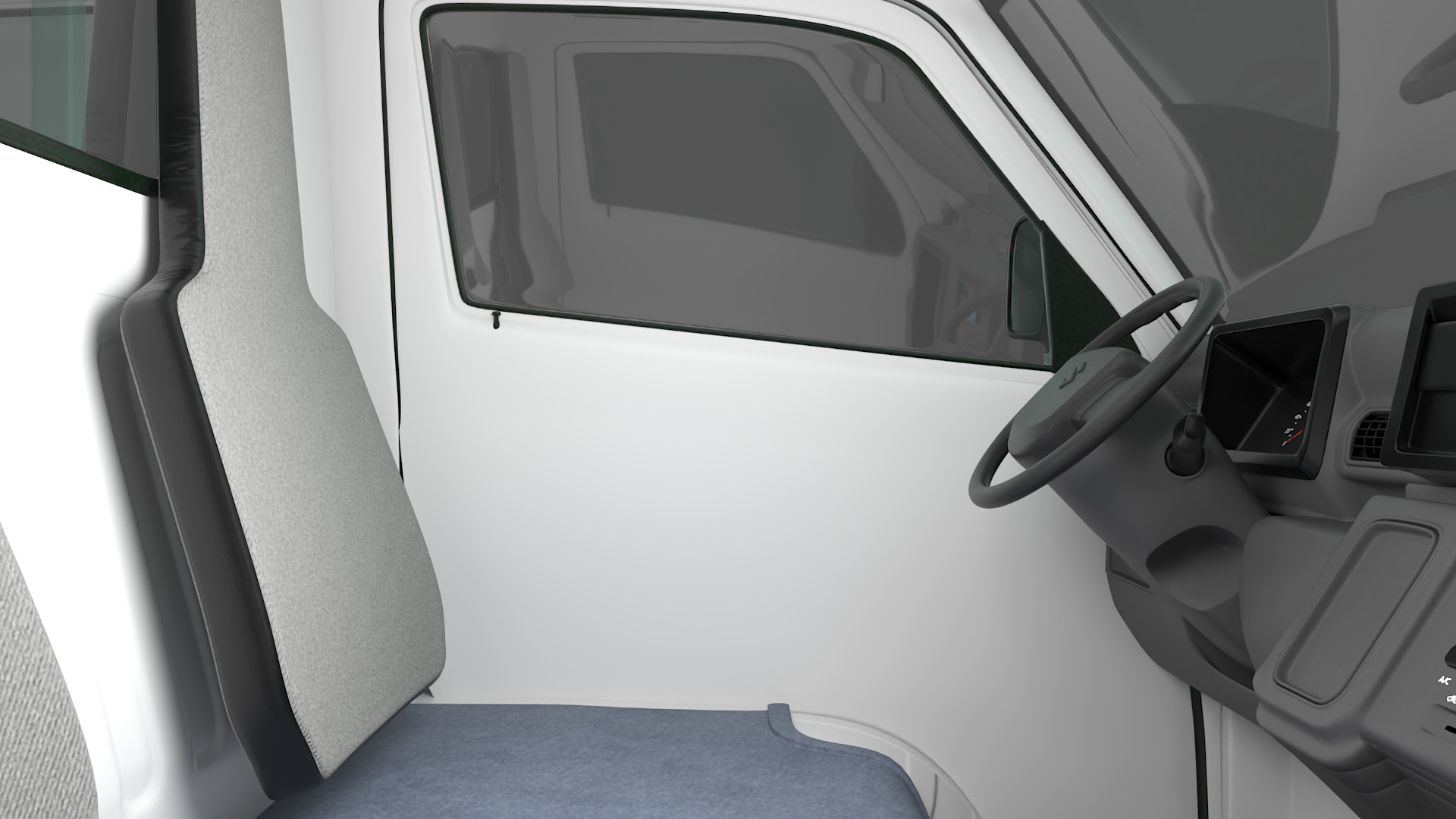 3D White Carry Truck by Suzuki Simplified model