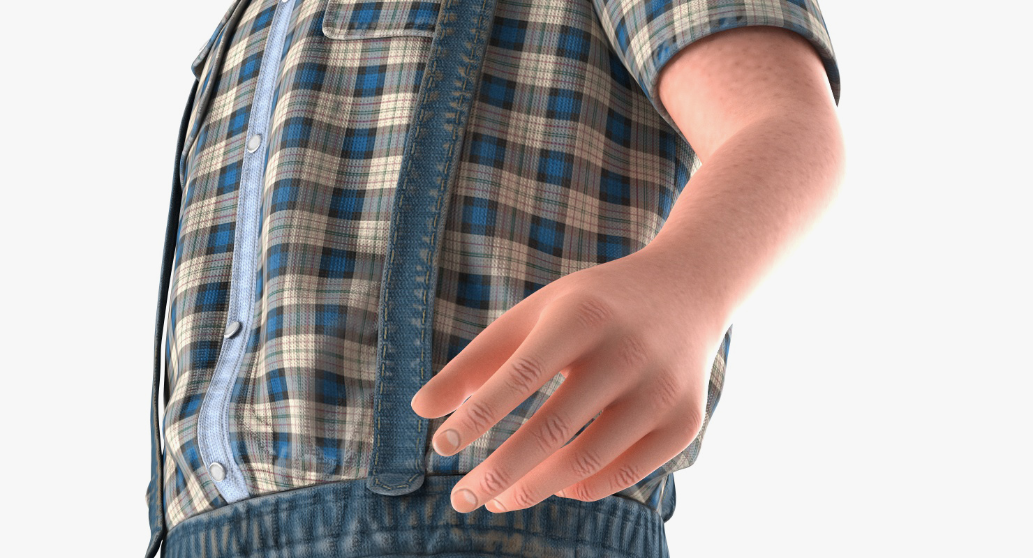 3D model Vintage Child Boy Walking Pose