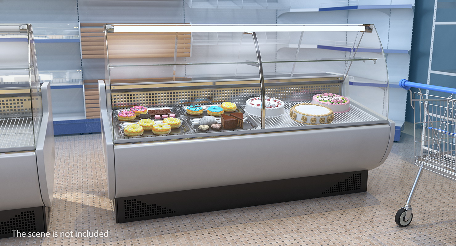 Food Display Frilixa Vista Curved Range 3D model
