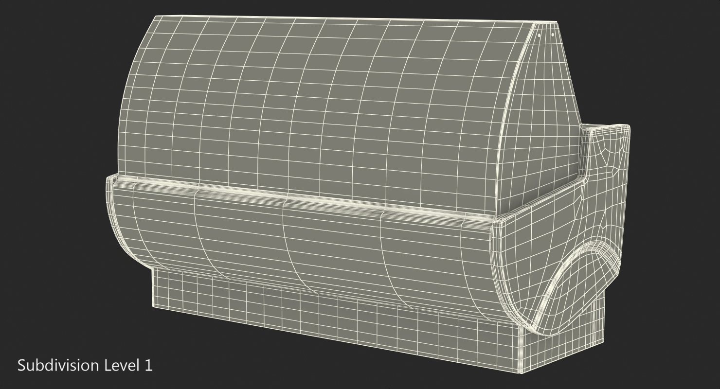Food Display Frilixa Vista Curved Range 3D model