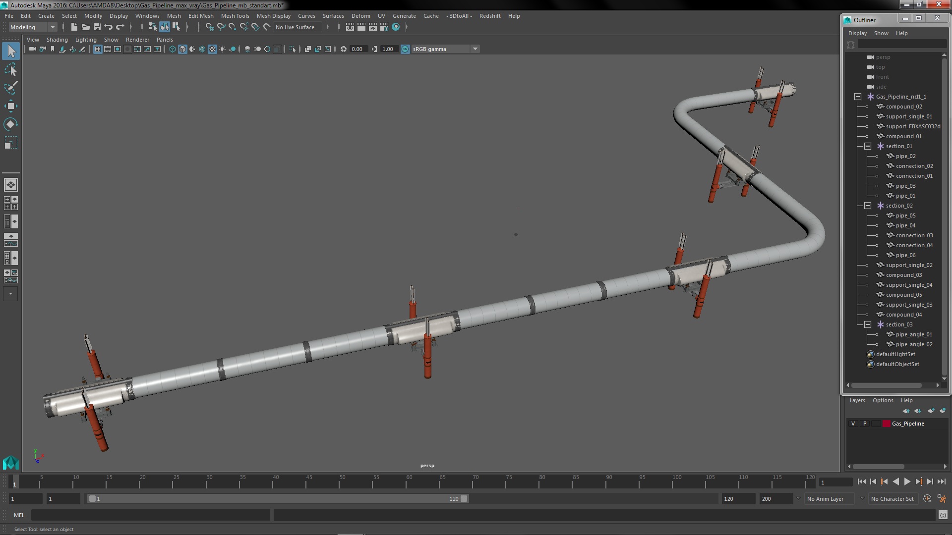 Gas Pipeline 3D