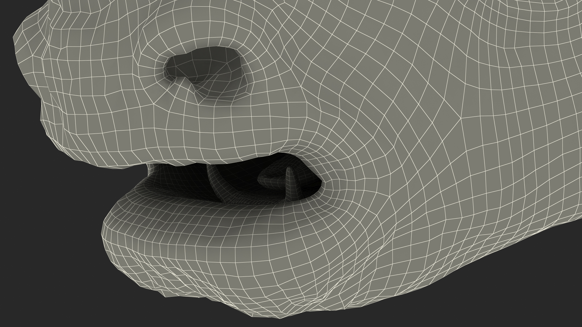 3D model Rhino Head