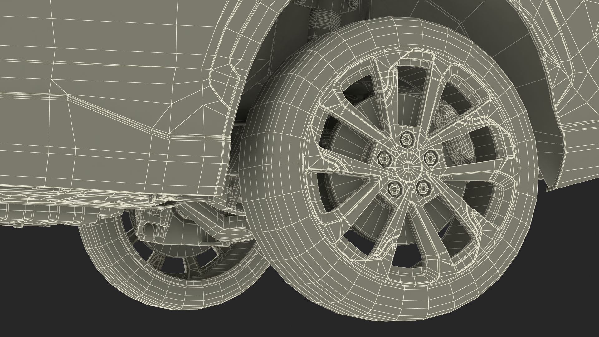 3D Vehicle Crossover Generic White Color Rigged for Maya model