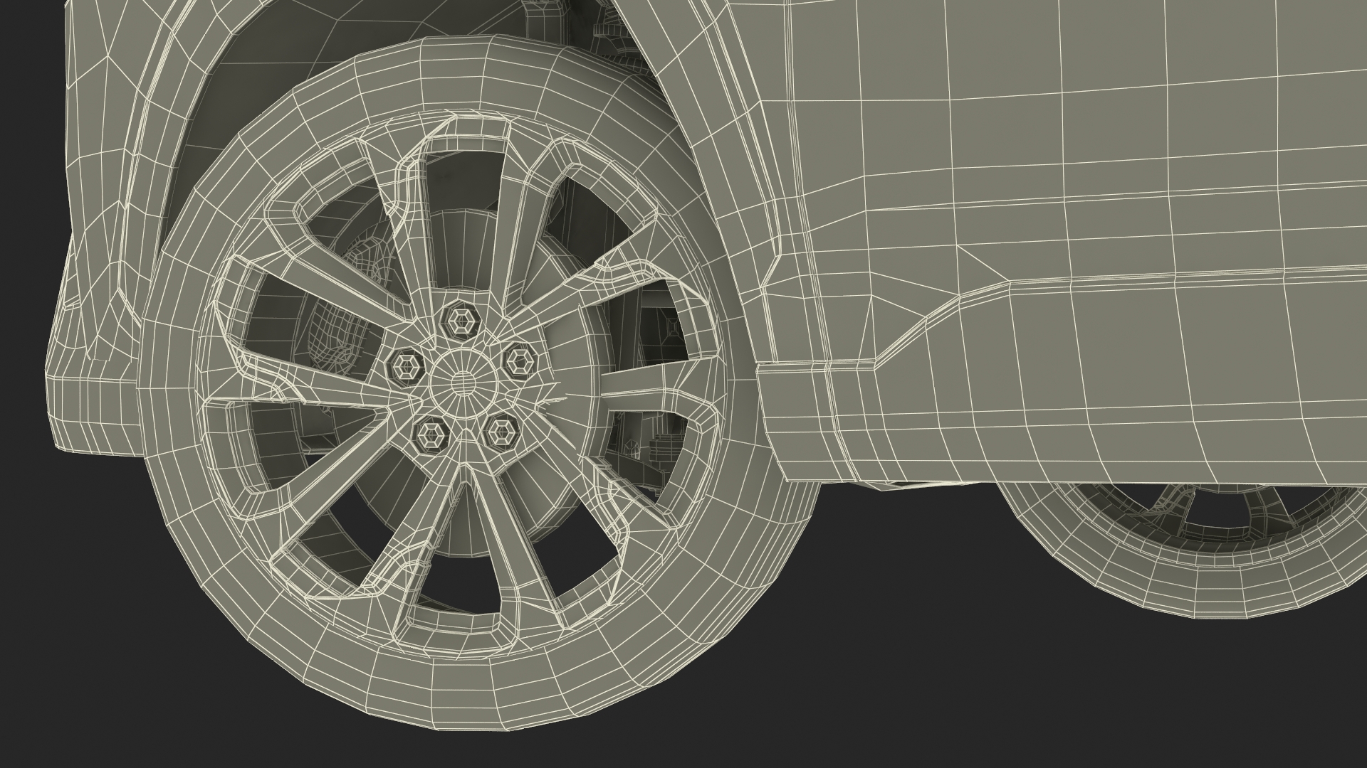3D Vehicle Crossover Generic White Color Rigged for Maya model