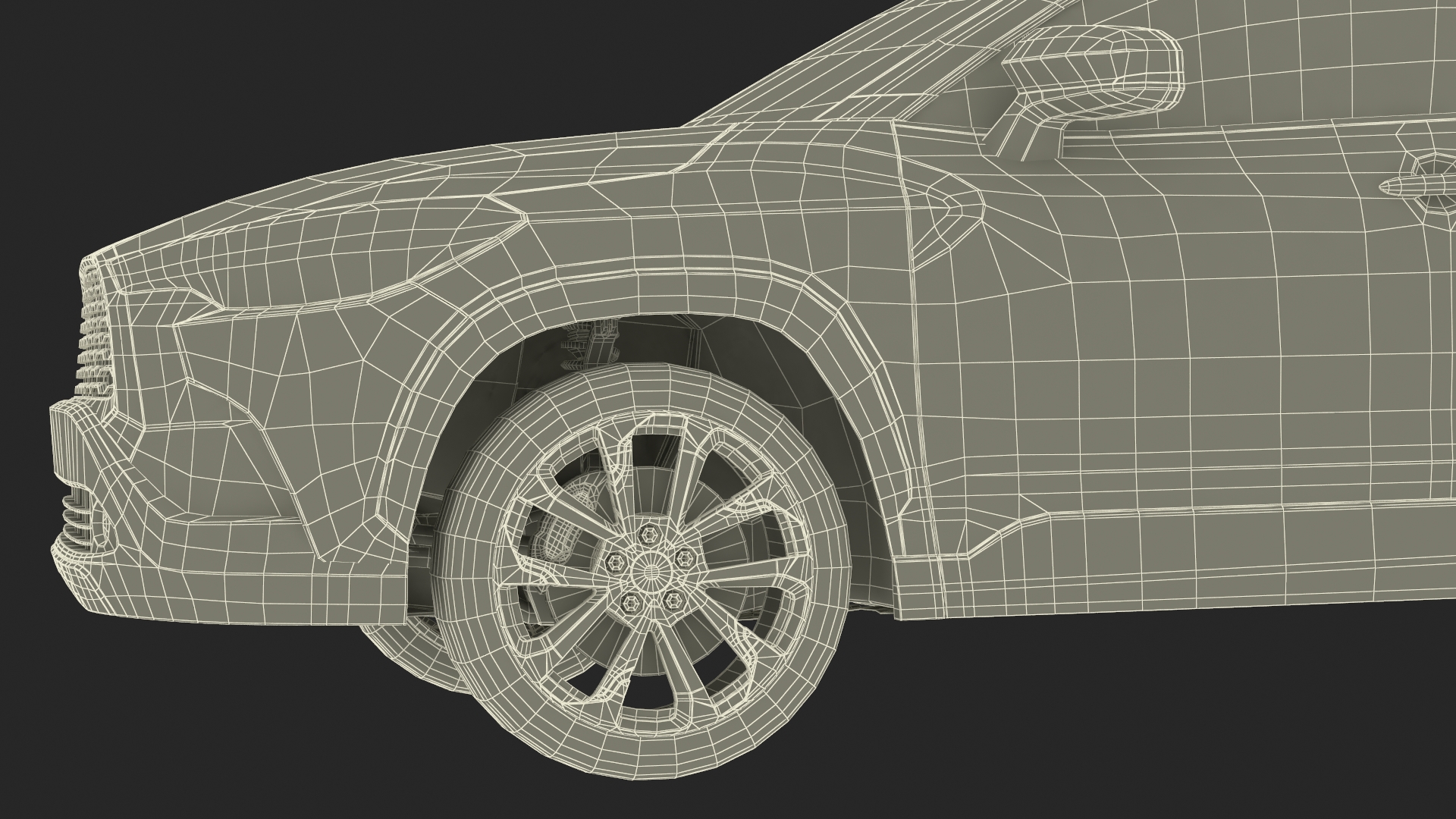 3D Vehicle Crossover Generic White Color Rigged for Maya model