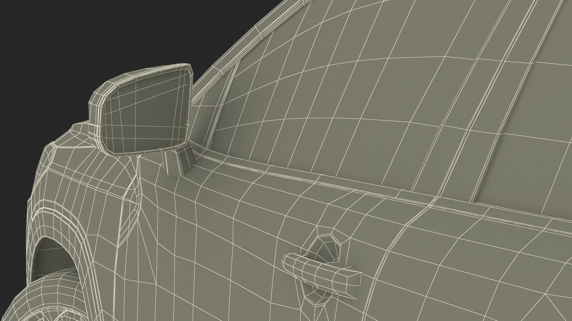 3D Vehicle Crossover Generic White Color Rigged for Maya model