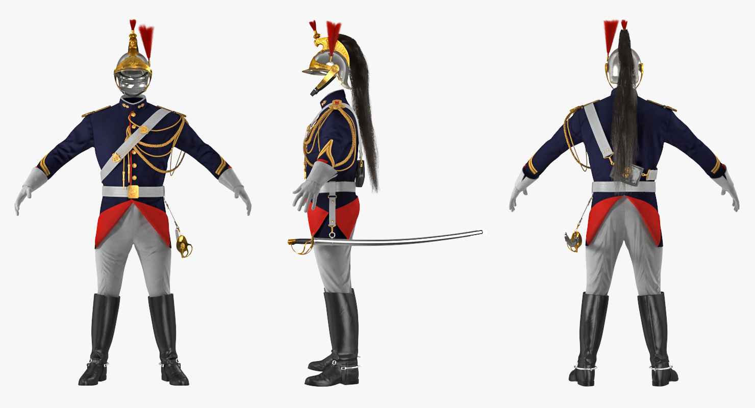 3D French Republican Guard Uniform
