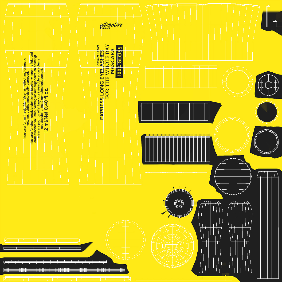 Mascara Yellow 3D model