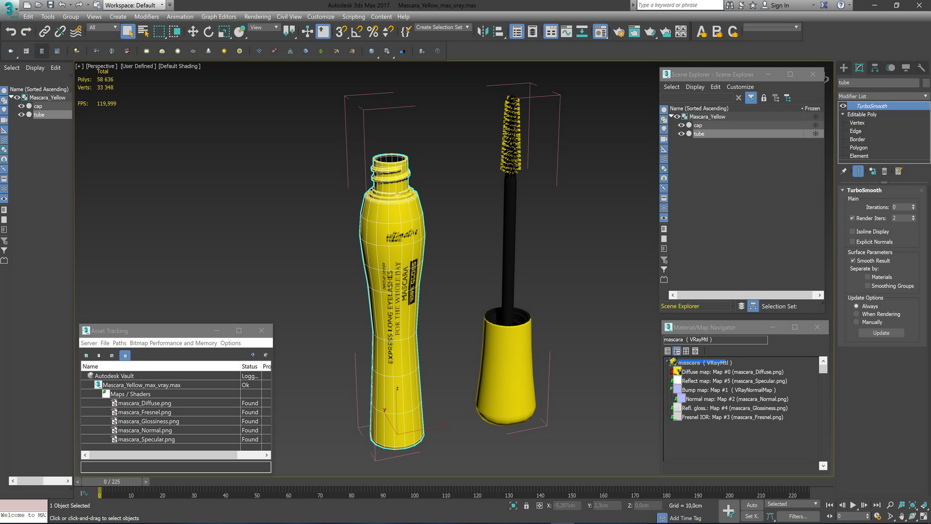 Mascara Yellow 3D model