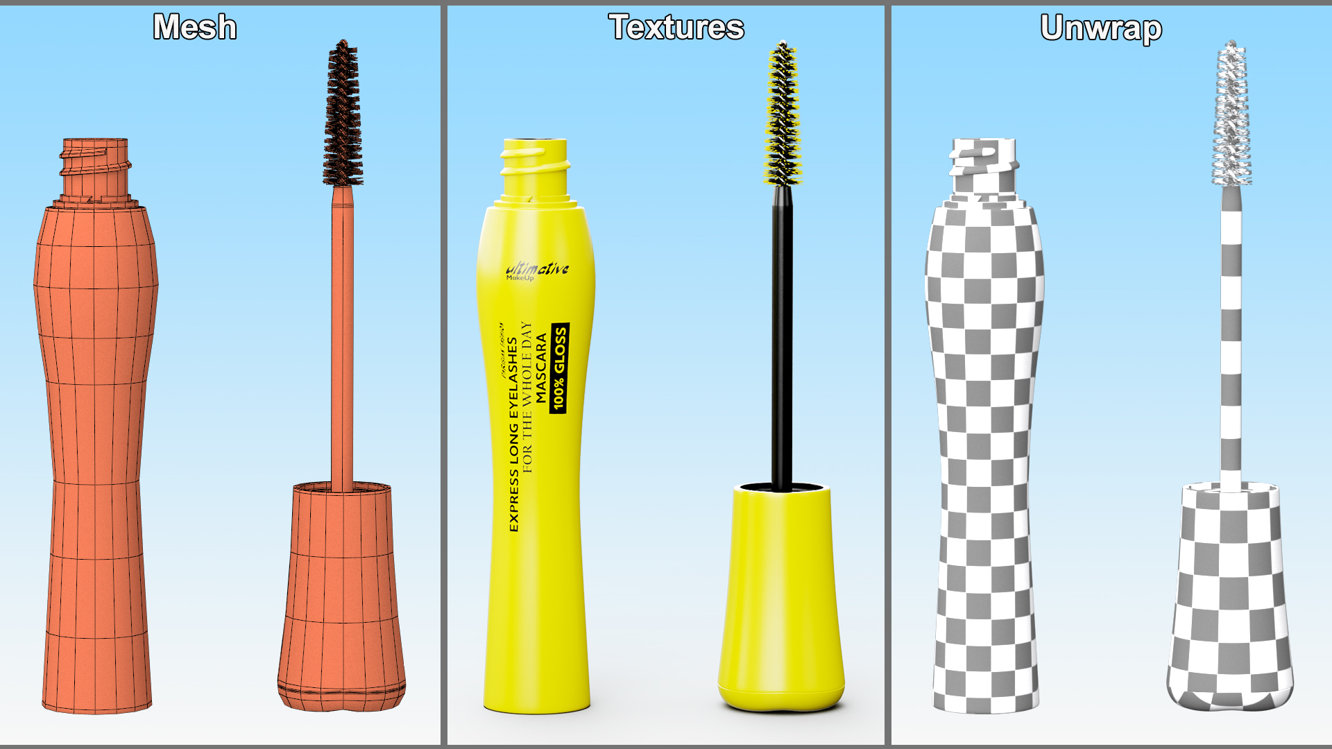 Mascara Yellow 3D model