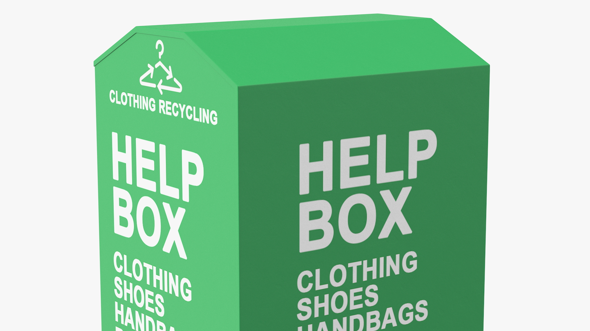 Drop Box for Clothes and Shoes Rigged 3D