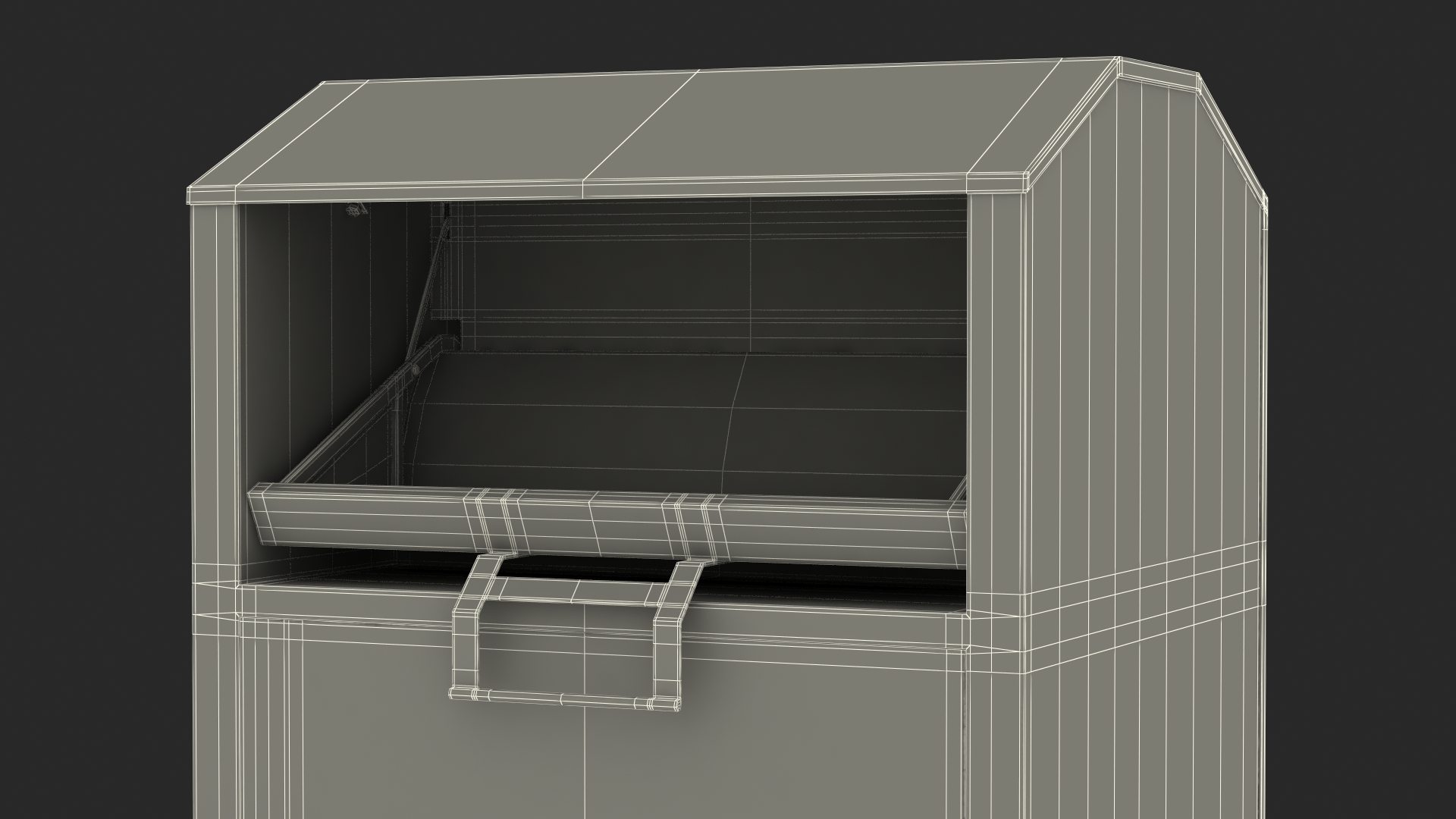 Drop Box for Clothes and Shoes Rigged 3D